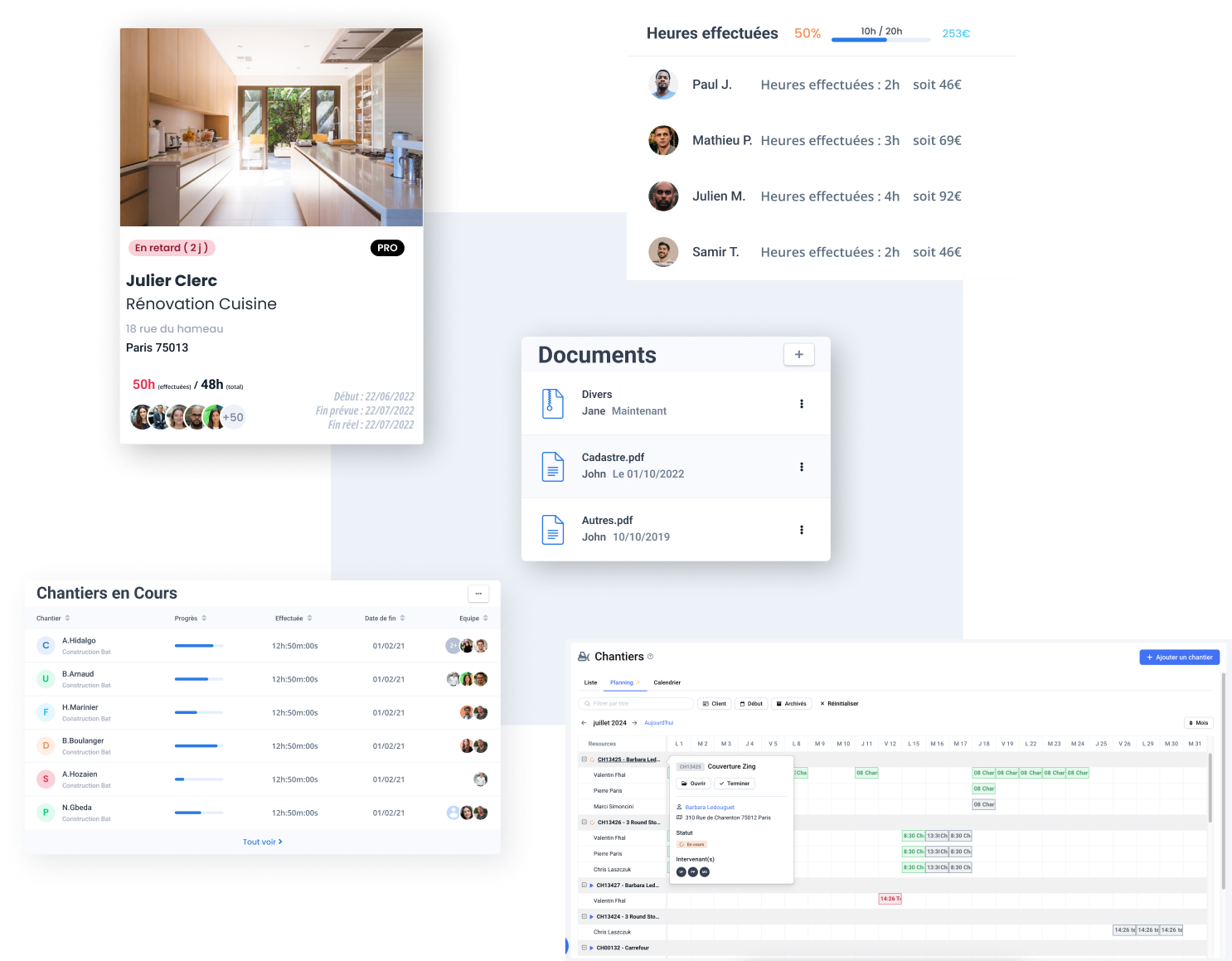 logiciel de gestion de chantier