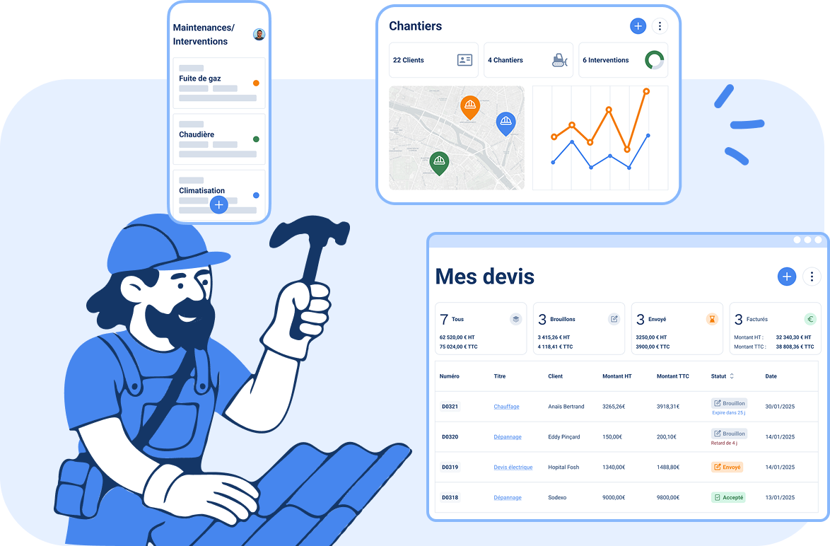 logiciel pour entreprise de couverture